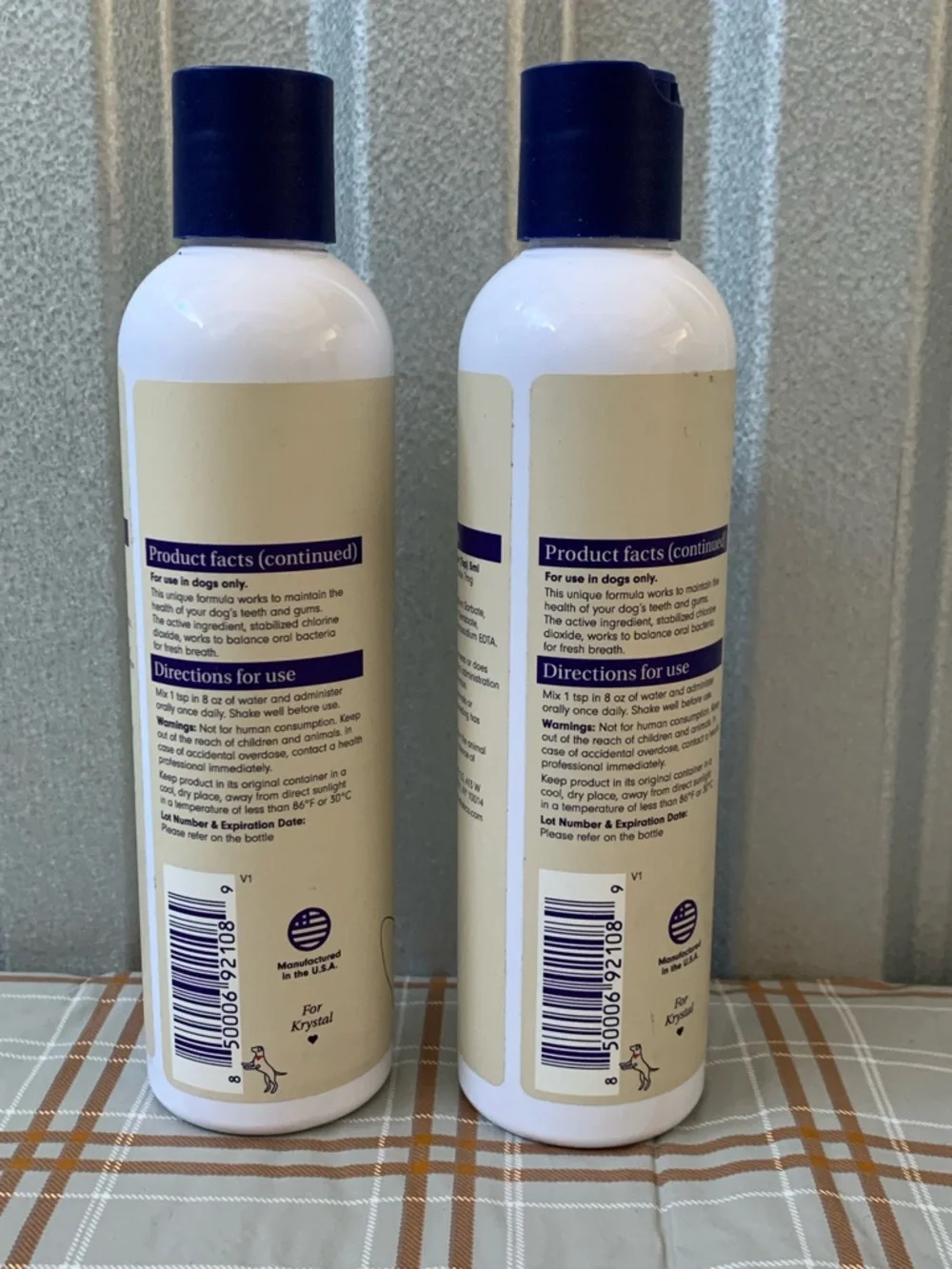 Daily Oral Hygiene for Dogs - Easy Water Additive that Supports Gum Health